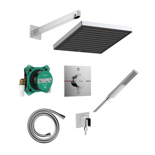 Hansgrohe Pulsify E 260 brusesæt, vandbesparende,  krom