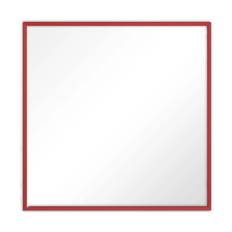 Poster&Frame Spejl - H 50 x B 50 cm - Træ/glas - Rød