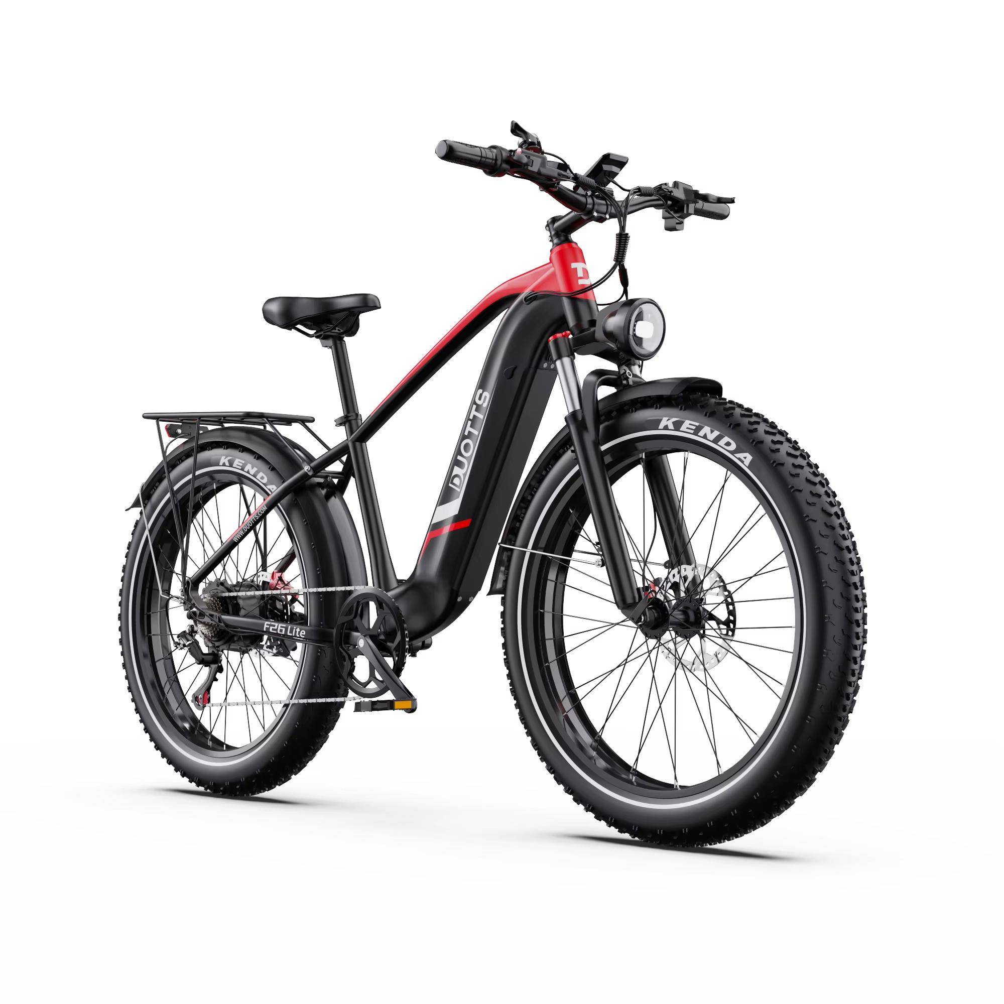 DUOTTS F26 Lite Vuxen Elcykel 500W Motor 48V 18AH Batteri 26*4.0 Tum Hjul Fat Tires Terrängcykel Elektrisk Cykel