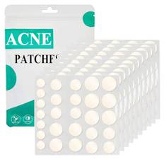 Zemolo 600 stycken Pimple Patches Hydrokolloid Acne Patch, Osynlig Hydrokolloid Lapp För Akne Fläckfläckar, dag och natt 2-i-1