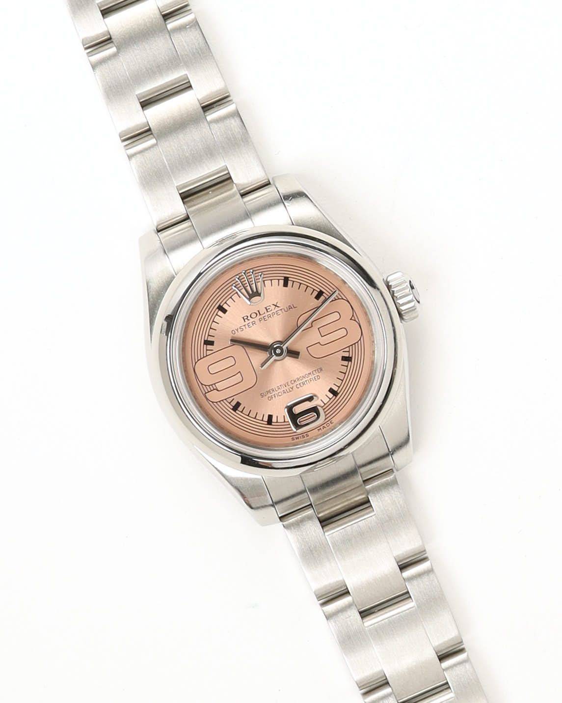 Rolex Oyster Perpetual 26mm Ref 176200 Full Set Watch - Pink (26 cm)