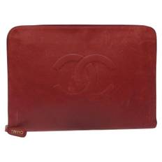 Chanel Vintage Clutch Stl. - Kuvertväskor Från Magasin - Red (W 37cm x H 25cm x D 2cm)