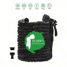 25FT-200FT Expanderbar trädgårdsslang, Flexibel magisk vattenslang, Trädgårdsbevattningsverktyg, Högtryckstvättpistol för biltvätt - flerfärgad (Multi-size)