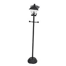 Dollhouse Mini Street Light Metal and Glass Materials med Inbyggt CR927 -batteri för Vacker Husdekoration i 1/12 Skala Dollhouse