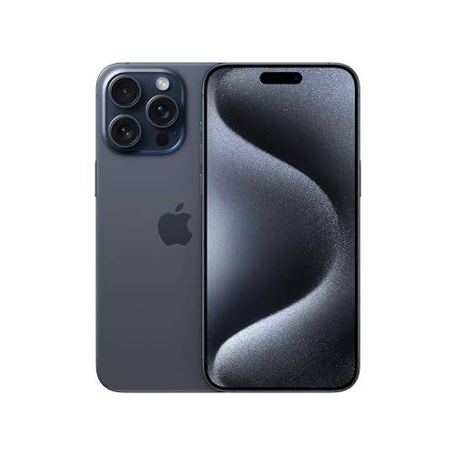 Apple iPhone 15 Pro Max (256 GB) - blått titan (Renoverad)