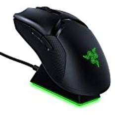 Razer Viper Ultimate Hyperspeed lätt trådlös spelmus och RGB laddningsdocka: Snabbaste spelmus-brytaren – 20K DPI optisk sensor – krombelysning – 8 programmerbara knappar – 70 timmars batteri
