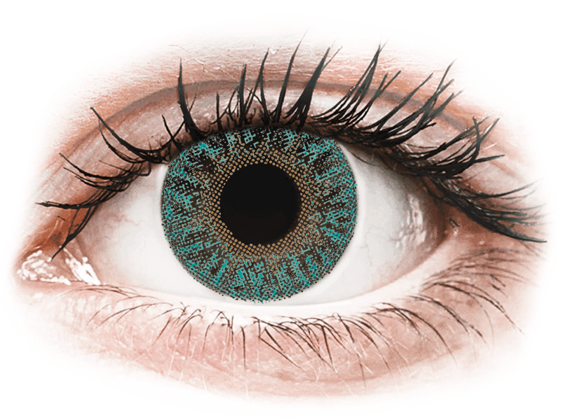 TopVue Color - Turquoise - styrke (2 linser)