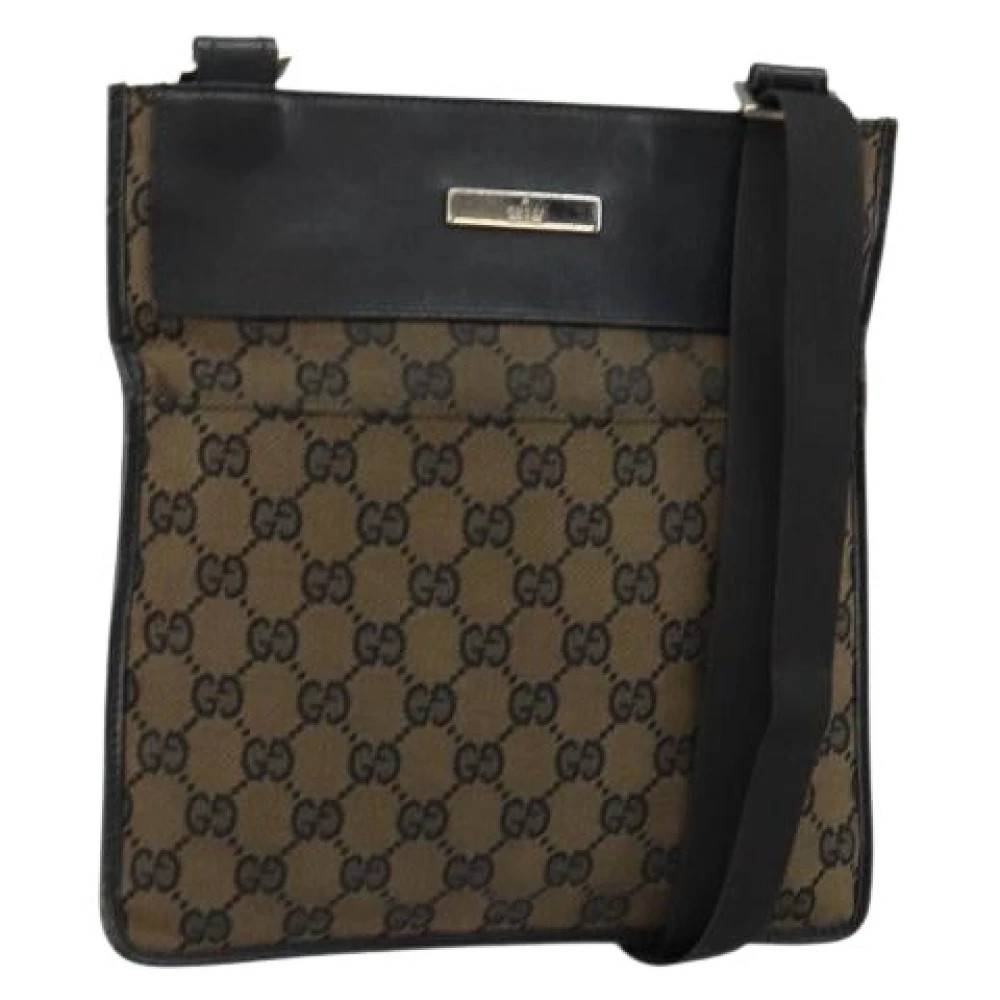 Gucci Vintage Pre-owned Vintage Canvas Cross Body Bag - Vintage - Dame - Brun - ONE SIZE -