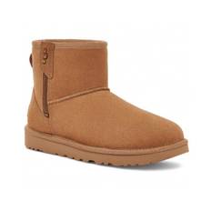 UGG-W CLASSIC MINI B ZIP-CHESTNUT