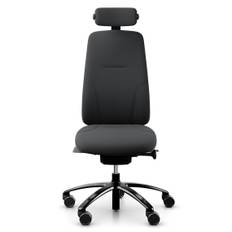 RH Logic 220 Ergonomisk kontorstol, Stof Charcoal (Select SC60051), Nakkestøtte Ja, Armlæn Nej, Valg af hjul Hjul til bløde gulve