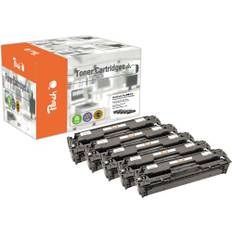 Peach-lasertoner som passar till HP Color Laserjet CP1515N lasertoner, 2 st svart