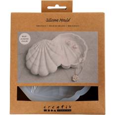 Silikoneform, Musling, H: 3 cm, L: 13,2 cm, B: 13,3 cm, 1 stk.
