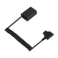 ZITAY D-Tap NP-FZ100 Dummy Akku Dummy Battery V-Mount Akku Spiral Kabel für Sony Alpha A7 III A7R III A7R IV A9 II A9R A9S A7R3 A7S3 FX3 A6600 A7C