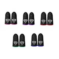 10PCS Gaming Finger Superconducting Electric Fibre 28 Sleeve Breathable Fingertips for Mobile Games