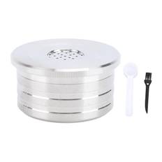 Reusable Coffee Capsule Stainless Steel Reusable Coffee Pod for DELTA Q Coffee Machine with Paper with Brush Spoon
