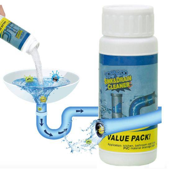 3st Pipe Uncloggers Wild Pipe Unblocker Cleaner Pulver Diskbänkar Tvättställ Toaletter Säker avloppsrengöring gray