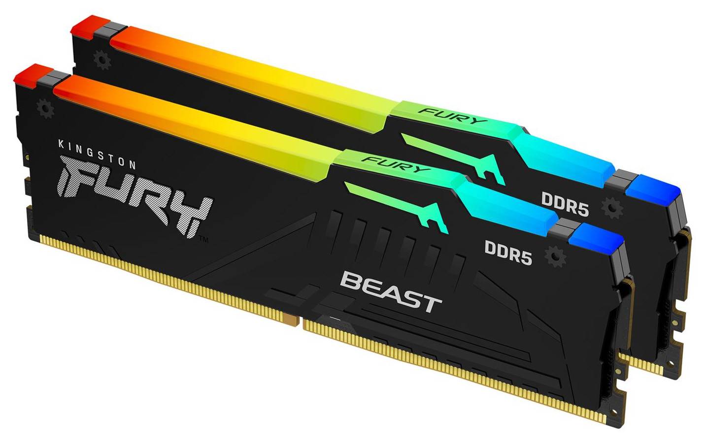 Kingston Technology FURY Beast RAM - 32GB, 6400 MT/s, DDR5, CL32, DIMM, RGB, EXPO