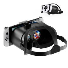 VR Brille für Nintendo Switch/Switch OLED, Switch Virtual Reality Brille mit Verstellbaren HD-Linsen und bequemem Kopfband, Labo Goggles VR Kit 3D-Brille für Switch Zubehör