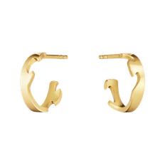 Fusion små örhängen, Georg Jensen, 18 k gult guld