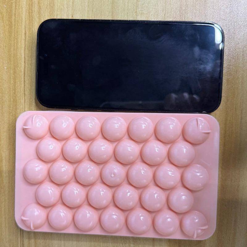 Ice Cube Tray With Lid , Refrigerator Ice Cube Mold, Mini Round Ice Ball Maker Mold, Fits Tea, Coffee S rosa