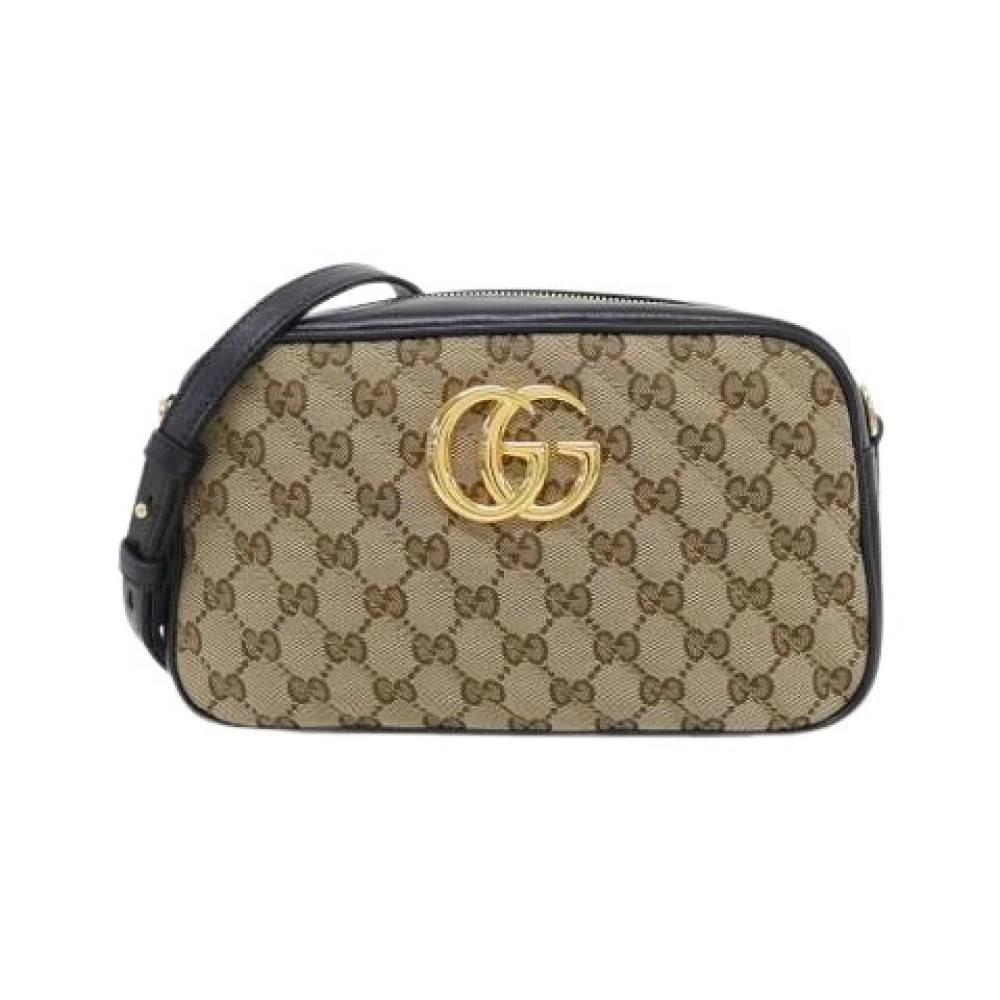 Gucci Vintage Pre-owned Vintage Skuldertaske - Vintage - Dame - Beige - ONE SIZE - Uld