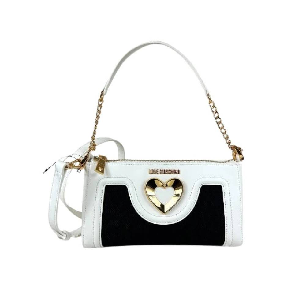 Love Moschino Canvas Tracolla Piccola - Tasker - Dame - Sort - ONE SIZE -