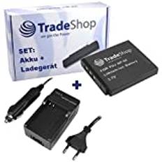 ANGEBOT IM SET: Högpresterande kamera Li-Ion batteri + batteriladdare med biladapter för Fujifilm Fuji NP-50 NP50 F100fd F100-fd F-100fd NP-50 NP50 F50fd F50-fd F-50fd NP-50 NP50 F60 F70EX F70 R F-70-EXR