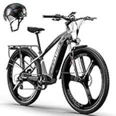 cysum 29 tum elcykel för män, elmountainbike, offroad, 75 Nm off-Road Ebike vuxen, MTB Electric Bike dam Li-avtagbart batteri 672 Wh batteritid 75–85 km, hydraulisk skivbroms