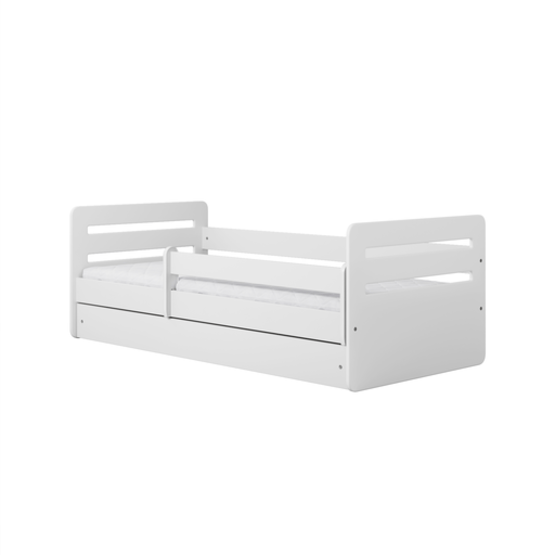 Kocot Kids Barnsäng - Tomi Vit - Med Madrass 180x80 Cm