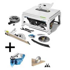 Festool Tischkreissäge TKS 80 EBS mit SawStop inkl. 2x Patrone / 2x Sägeblätter