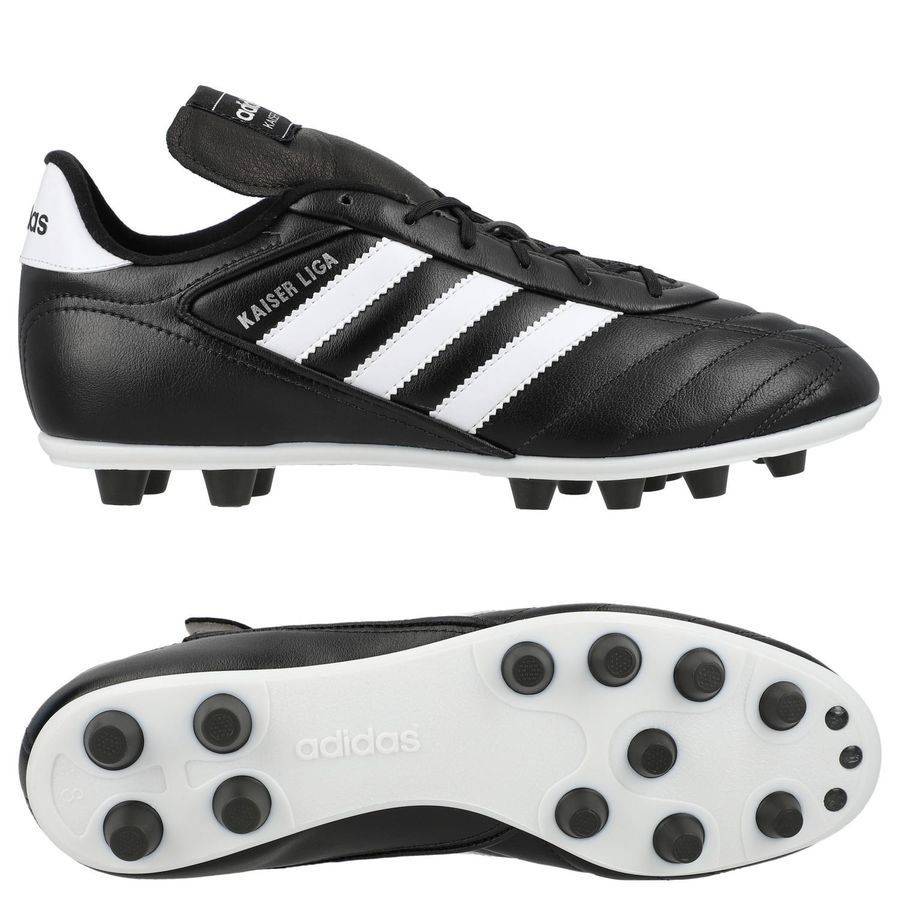 adidas Kaiser Liga 2 Fg - Svart/vit/svart - Gräs (Fg) - ['Svart'] (40⅔)