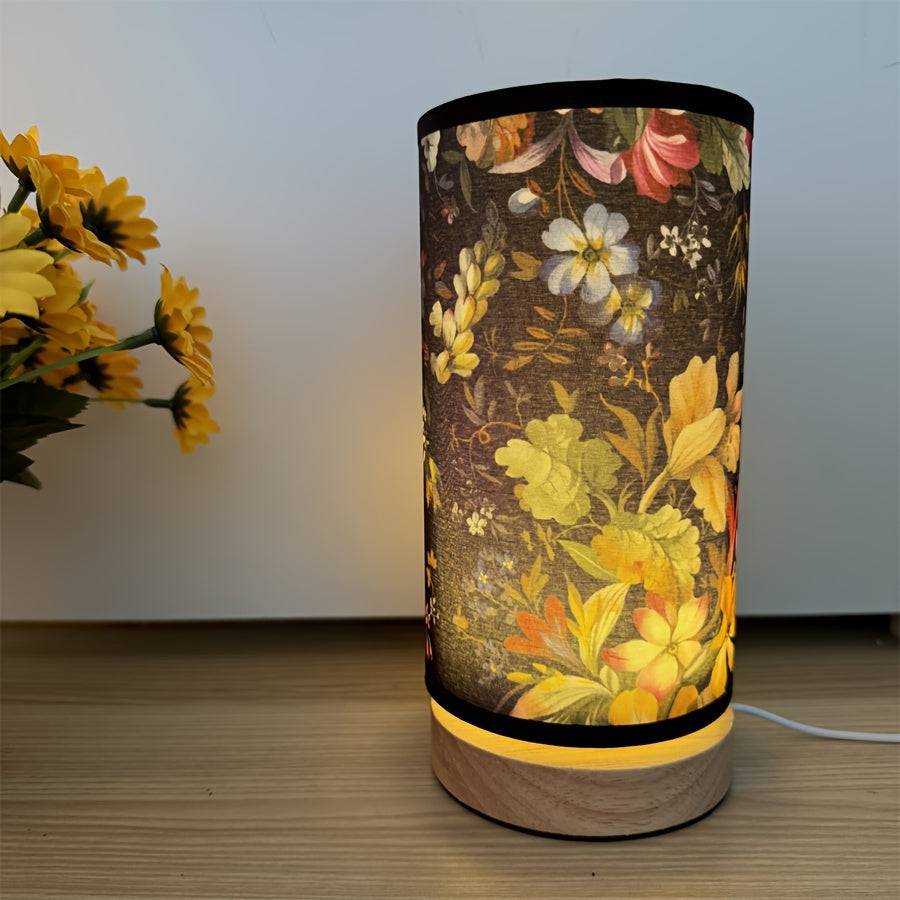 GlowWood - Kreativ LED Bordsbelysning med Trä