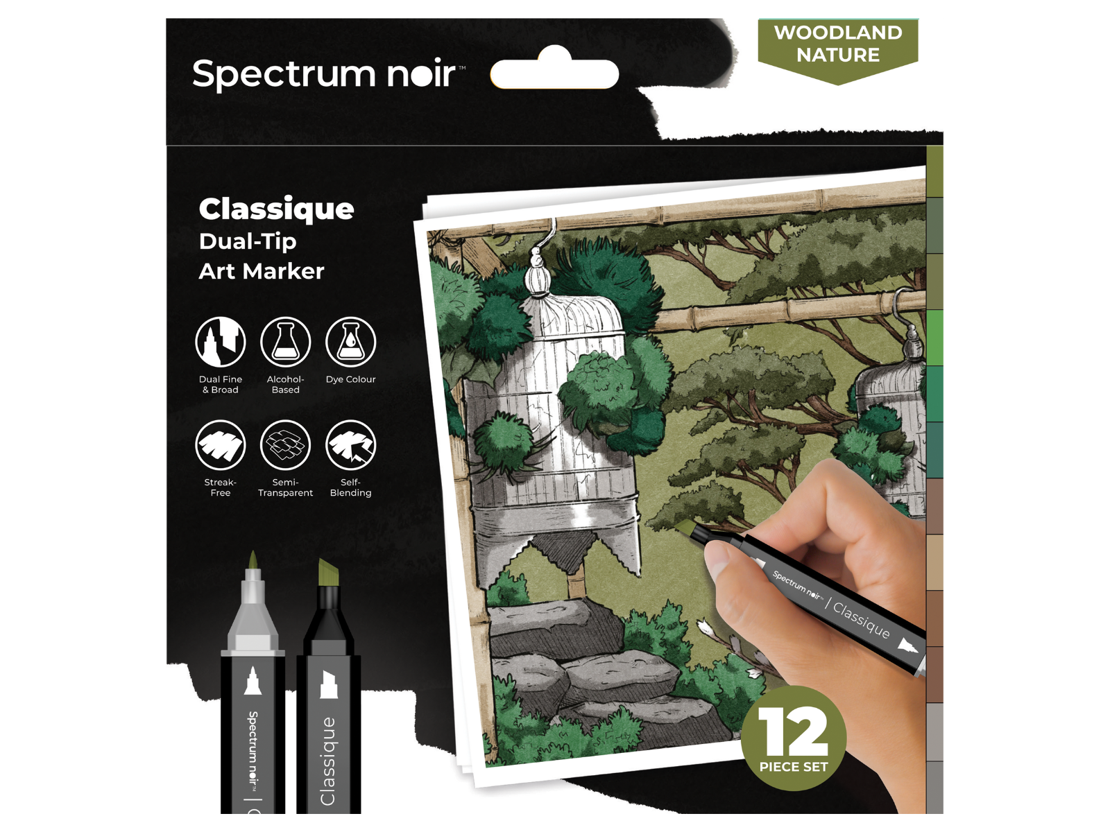 Spectrum Noir-Classique 12pc-Woodland Nature
