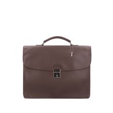 Longchamp - laptopväska med lås - dam - kalvskinn - one size - Brun
