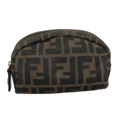 Fendi Vintage Pouch Stl. - Necessär Från Magasin - Brown (W 14cm x H 8cm x D 6cm)