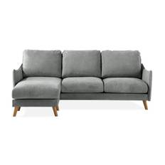 Trend Lyx 3-sits Divansoffa Vänster - Grå/Ek Divansoffor & schäslongsoffa Grå