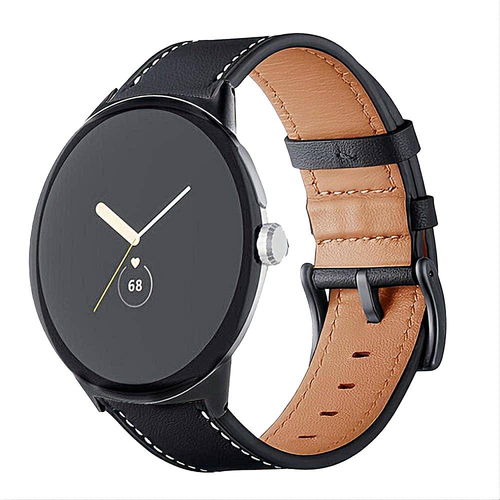 Læderrem Google Pixel Watch 5 41mm Sort
