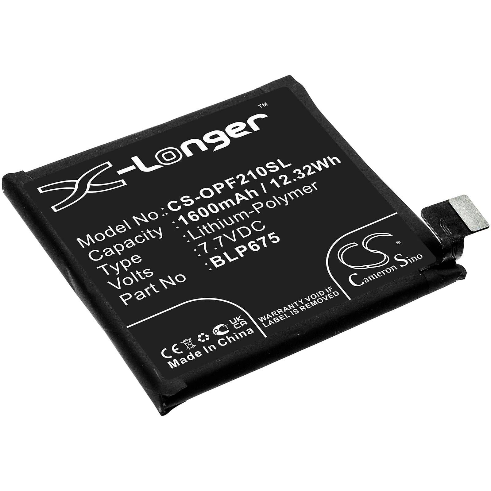 Batteri till Oppo Find X Automobili Lamborghini Edition mfl - 1.600 mAh
