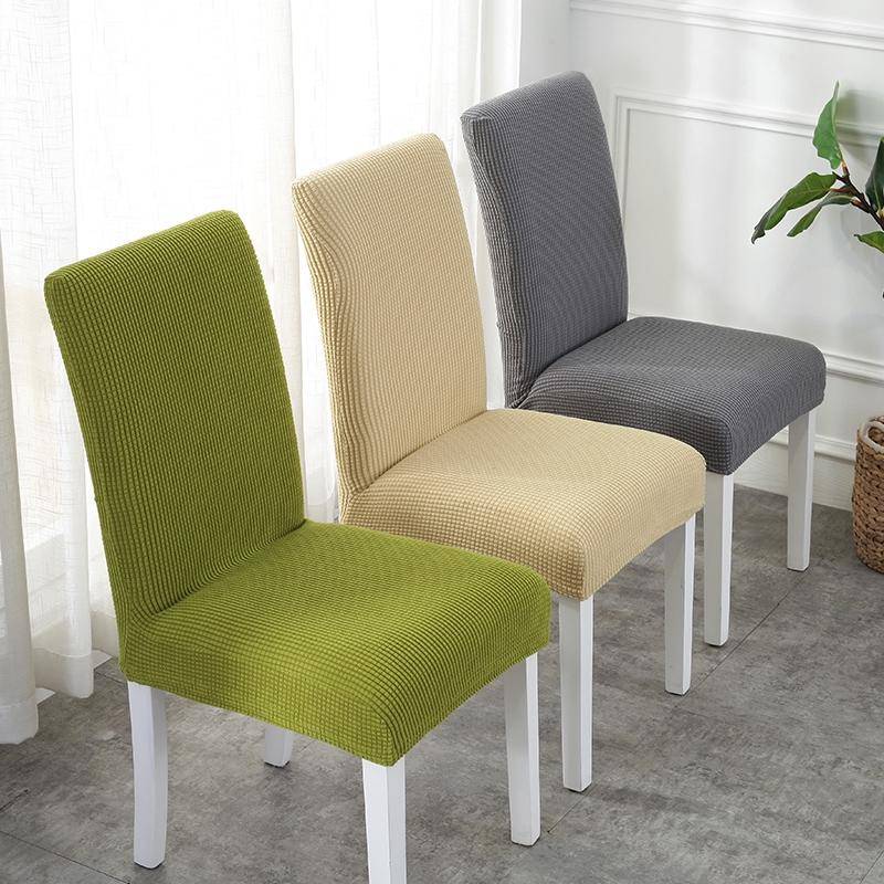 Tjocka stolsöverdrag Kuddset Matstolsöverdrag Universal Pallöverdrag Sätesöverdrag Stretch Hotell Matbord Stolöverdrag