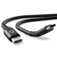 USB-kabel / datakabel för Logitech Craft / MX Master 3 / MX Keys / MX Anywhere 3 - 1m 3A USB-sladd Nylon Datakabel svart