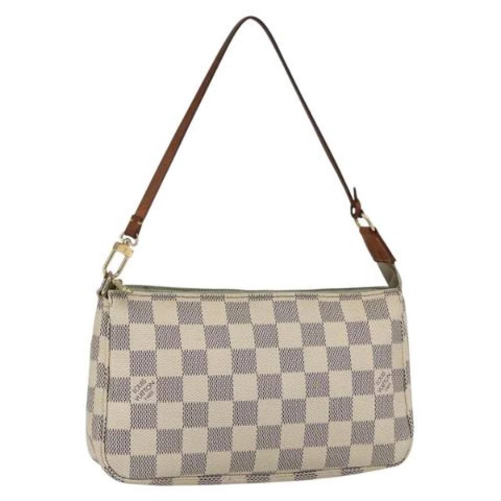 Louis Vuitton Vintage Pre-owned Canvas Skuldertaske - Vintage - Dame - Hvid - ONE SIZE - Uld