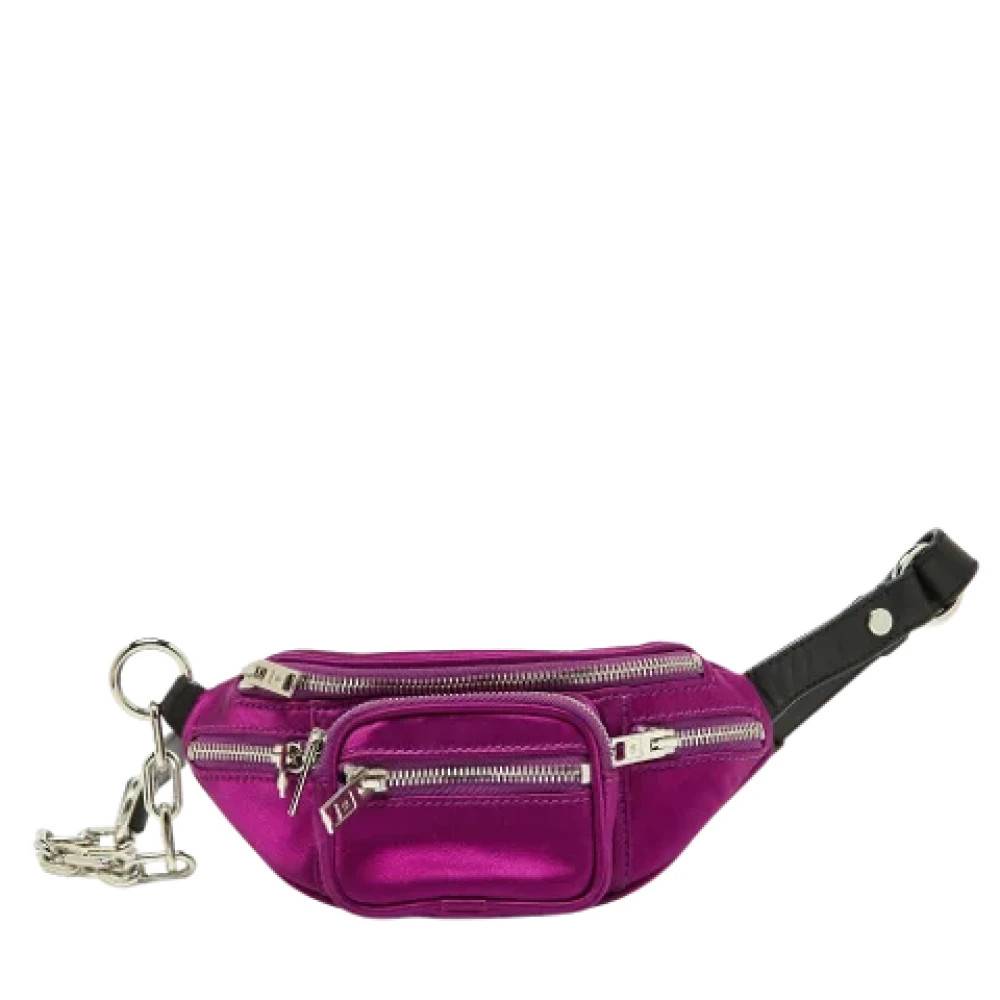 Alexander Wang Pre-owned Pre-owned Laeder crossbody-tasker - Vintage - Dame - Lilla - ONE SIZE - Satin