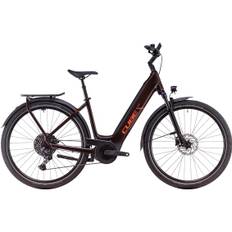 Touring Hybrid Pro 625 Easy-Entry Electric Hybrid Bike - Cinnamon/Orange (2025)