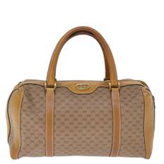 Gucci Vintage Gucci Boston Bag Stl. - Gucci Vintage Från Magasin - Beige (W 32cm x H 15cm x D 15cm)