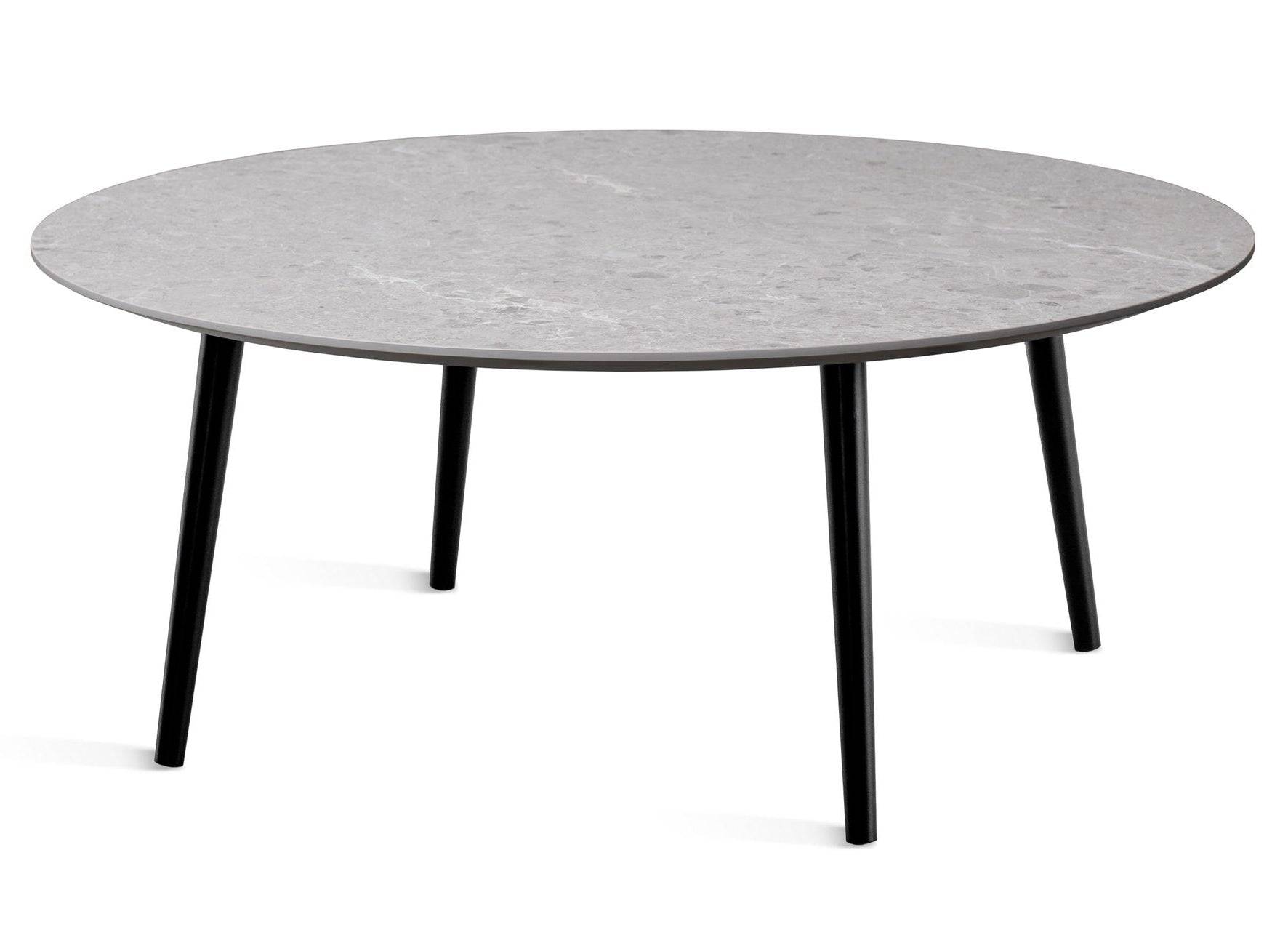 Torkelson - Miles Soffbord Ø 110 cm Sandstenslaminat, Fyra träben