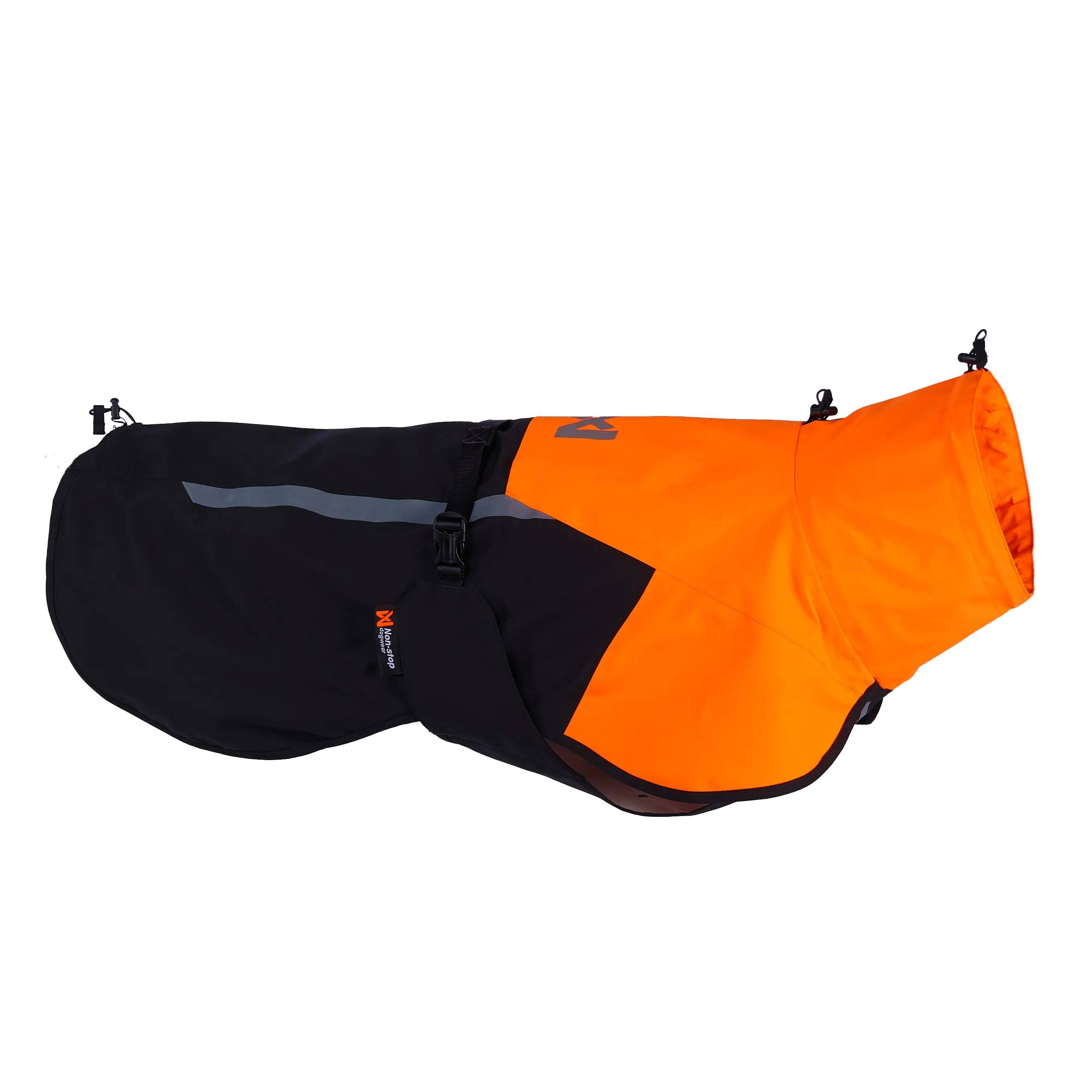 Non-stop dogwear Fjord raincoat 2.0 - Svart / Orange (33)