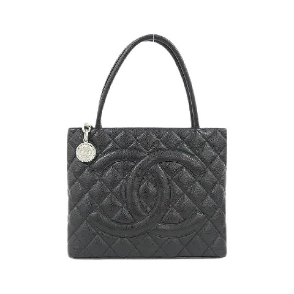 Chanel Vintage Pre-owned Caviar Skin Bag - Vintage - Dame - Sort - ONE SIZE - Læder