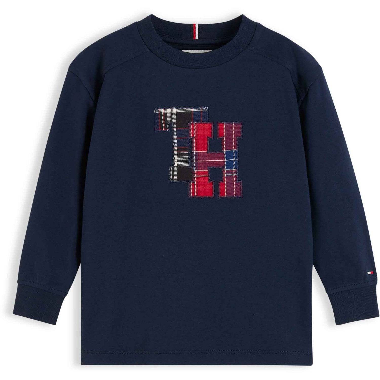 Tommy Hilfiger Dark Blue-Blue Lb Crest T-Shirt Ls Str. 4 år