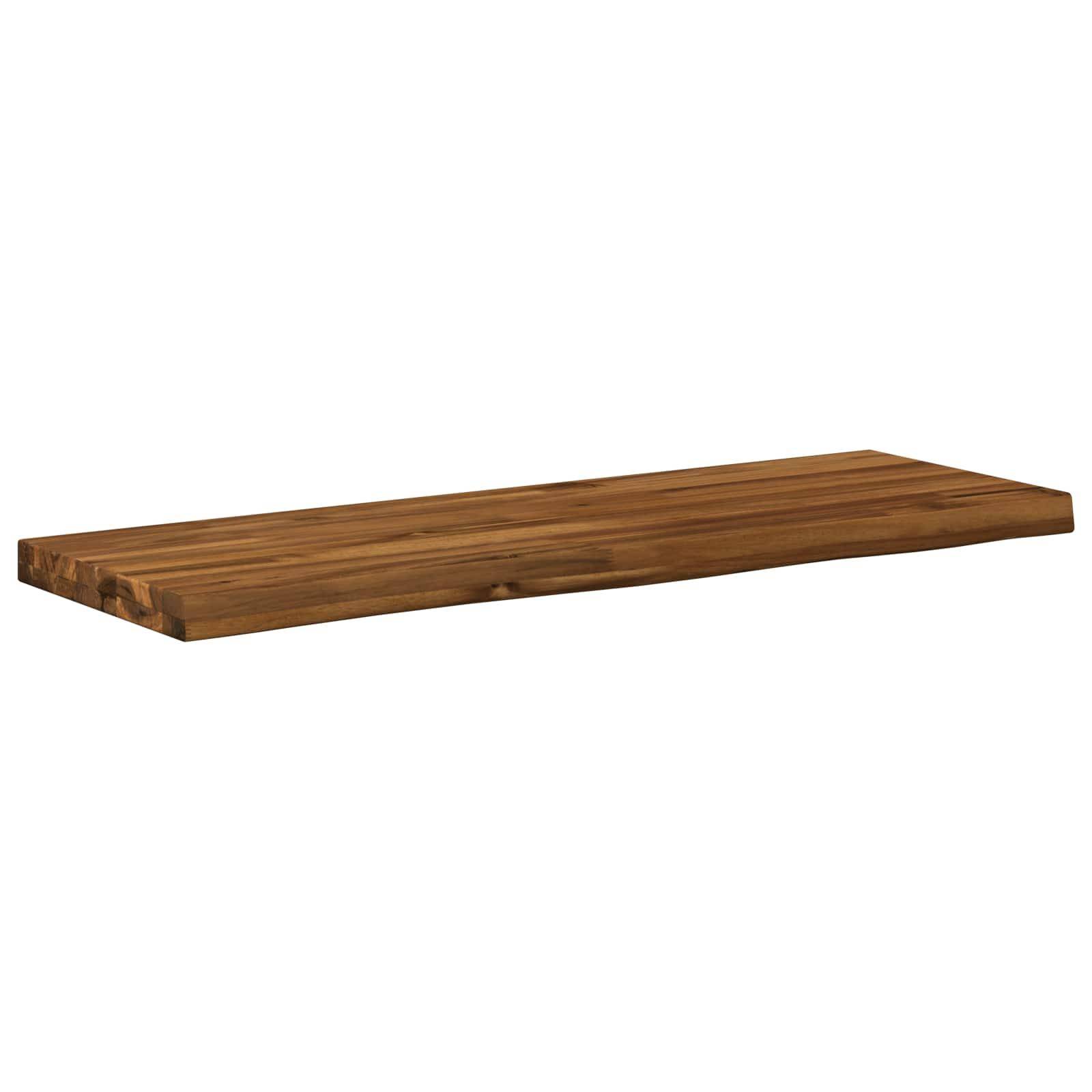 Bordplade i massivt akacietræ 80 x 30 x 3,2 cm - natur