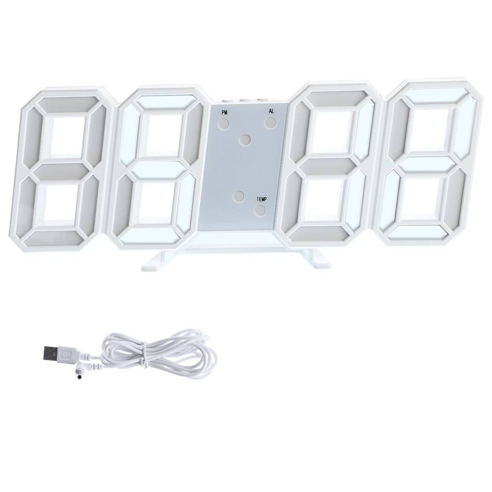 Digital LED Klocka 8-formad - B1 21.5 x 4.5 x 9.8cm